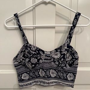 American Eagle Outfitters Blue Crop Top